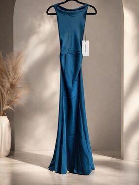 Halfisland NWT Teal Formal Prom Gown XS